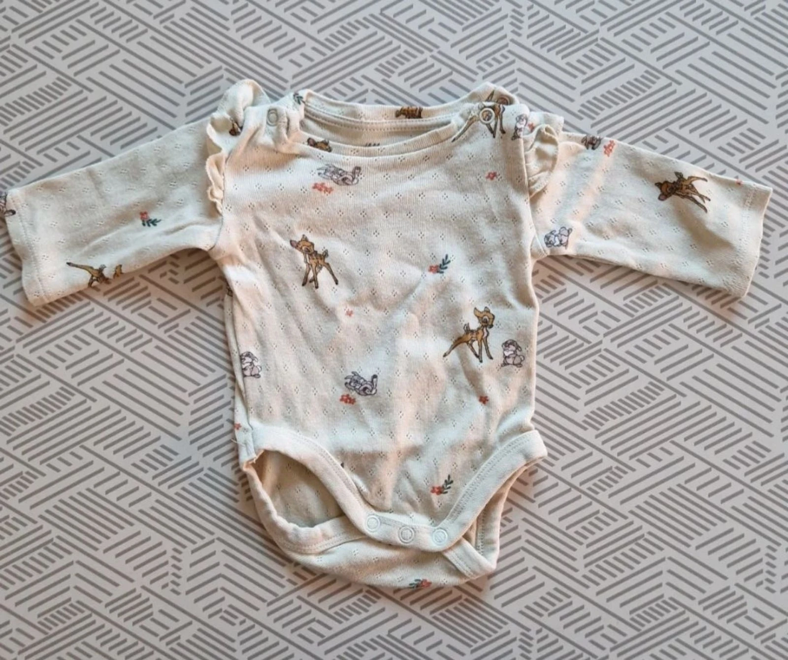 Conjunto de 3 piezas bebé mixto H&M verde claro bambi 56 cm – photo 8